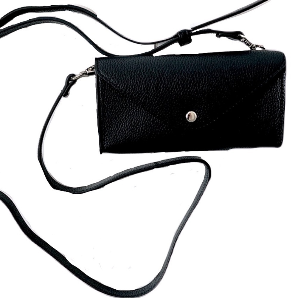 Willow & Thread/ Vegan leather /Wallet/ Crossbody bag/Belt bag/Convertible/Black